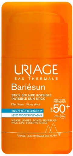 Uriage - Bariésun SPF50+ Stick Solare Invisibile Viso e Labbra SPF50+ Confezione 18 Gr
