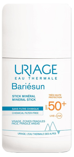 Uriage - Bariésun Stick Minerale Protezione Zone Sensibili SPF50+ Confezione 18 Gr