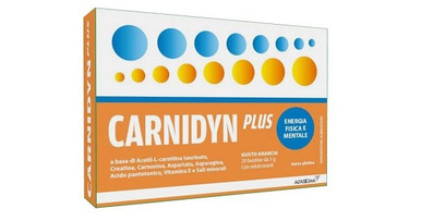 Alfasigma - Carnidyn Plus Integratore Stanchezza Gusto Passion Fruit Confezione 20 Bustine