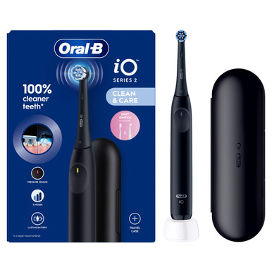 Oral-B - iO Series 2 Night Spazzolino Elettrico Nero Confezione 1 Pezzo + Custodia