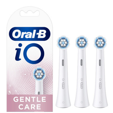 Oral-B - iO Gentle Care Testine Bianche Di Ricambio Confezione 3 Pezzi