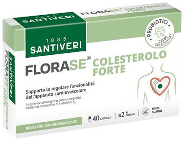Florase - Colesterolo Forte Integratore Alimentare Confezione 40 Capsule