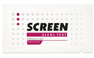 F care - Screen Alcol Test Salivare Etilometro Usa E Getta Confezione 1 pezzo