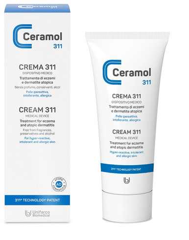 Ceramol - 311 Crema Viso Idratante e Ristrutturante Confezione 75 Ml