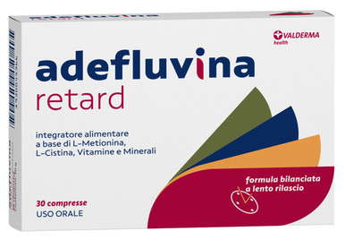 Valderma - Adefluina Retard Integratore Alimentare Capelli e Unghie Confezione 30 Compresse