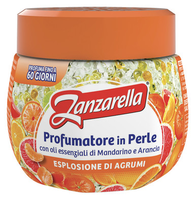 Zanzarella - Profumatore Ambiente in Perle Esplosione di Agrumi  Confezione 170 Gr