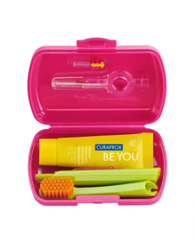 Curaprox - Travel Set Magenta Kit Igiene Orale Fuori Casa
