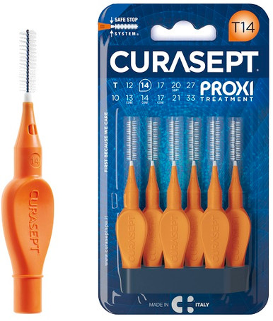 Curasept - Proxi Treatment T14 Arancione Scovolino 1,4Mm Confezione 6 Pezzi