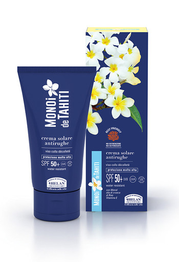 Helan - Monoi De Tahiti Crema Solare Antirughe SPF 50+ Confezione 75 Ml