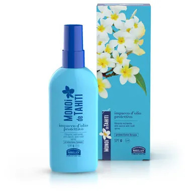 Helan - Monoi De Tahiti Impacco D'Olio Protettivo Spray Capelli SPF 6+ Confezione 100 Ml
