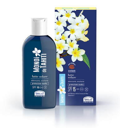 Helan - Monoi De Tahiti Latte Solare SPF+ 15 Confezione 200 Ml