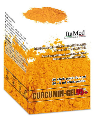 Bioenergelic Lab - Curcumin Gel 95+ Integratore Antiossidante Funzionalità Articolare Confezione 20 Stick