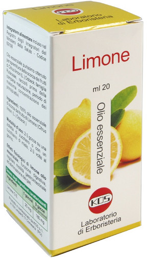 Kos - Limone Olio Essenziale Digestione E Regolarità Confezione 20 Ml