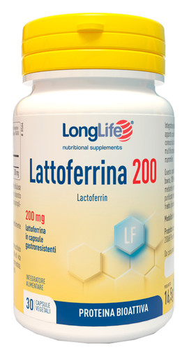 Longlife - Lattoferrina 200 Integratore Sistema Immunitario Confezione 30 Capsule