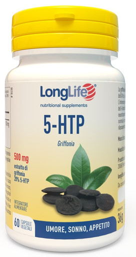 Longlife - 5 HTP Integratore Alimentare Per l'Umore Confezione 60 Capsule Vegetali
