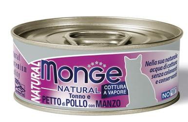 MONGE NAT PETTO POL/MANZO 80G img