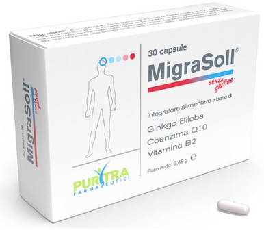 Elytra Pharma - Migrasoll Integratore Emicrania Confezione 30 Capsule