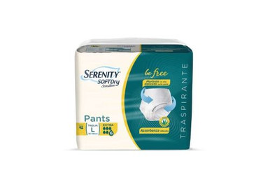 Serenity - Pants per Incontinenza Urinaria Moderata Taglia L Confezione 12 Pannolini