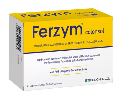Specchiasol - Ferzym Colonsol Integratore Digestione e Transito Confezione 40 Capsule
