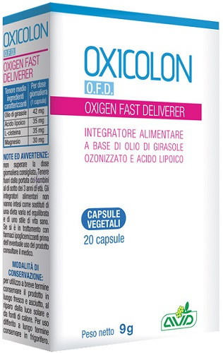 A.V.D. Reform - Oxicolon Oxigen Fast Deliverer Integratore Contro Gas Intestinale Confezione 20 Capsule