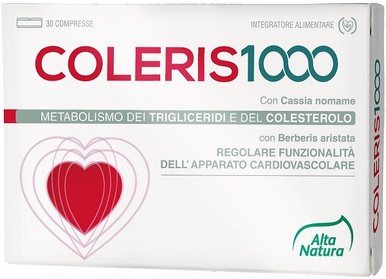 Alta Natura - Coleris 1000 Integratore per il Colesterolo Confezione 30 Compresse