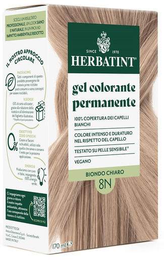 Herbatint - 8N Biondo Chiaro Confezione 170 Ml