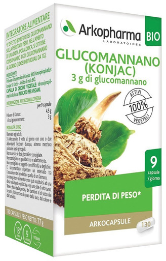 Arkopharma - Arkocaps Glucomannano Bio Confezione 130 Capsule