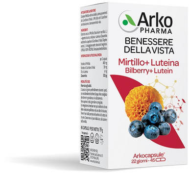 Arkopharma - Arkocaps Mirtillo+Luteina Confezione 45 Capsule