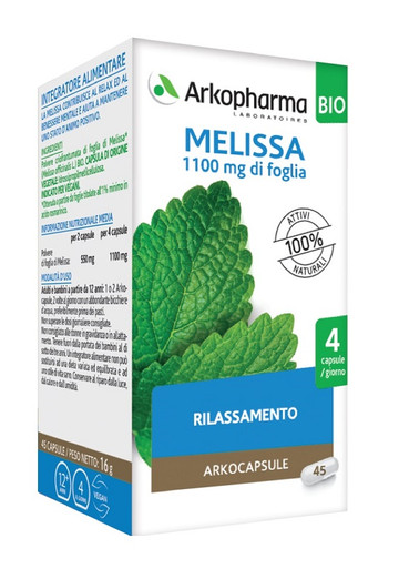 Arkopharma - Integratore Melissa Bio Benessere Mentale E Umore Confezione 45 Capsule