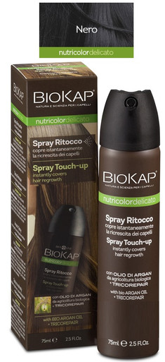 Bios Line - Biokap Nutricolor Spray Ritocco Nero Confezione 75 Ml