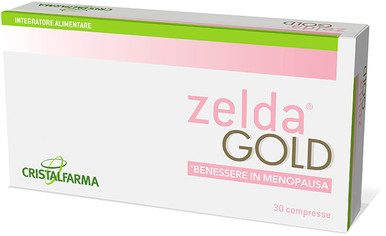 Cristalfarma - Zelda Gold Integratore Donne Menopausa Confezione 30 Compresse Rivestite