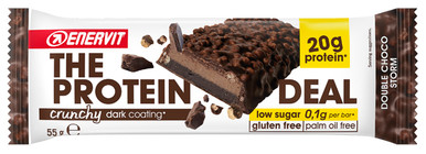 Enervit - The Protein Deal Barretta Proteica Gusto Doppio Cioccolato Confezione 55 Gr