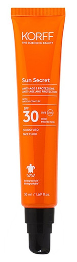 Korff - Sun Secret Fluido Protezione Solare Spf30 Confezione 50 Ml ESAURIMENTO SCORTE