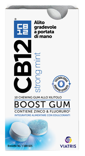 Meda Pharma - Cb12 Boost 10 Gomme da Masticare Alito Fresco Confezione 10 Pezzi