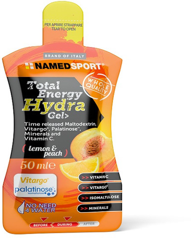 Named Sport - Total Energy Hydra Gel Lemon & Peach Confezione 50 Ml