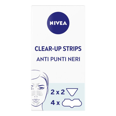 Nivea - Viso Clear Up Strip Zona T Cerotti per Punti Neri Confezione 8 Cerotti