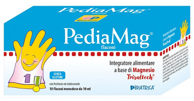 Pediatrica - PediaMag Integratore Alimentare di Magnesio Confezione 10 Fialoidi