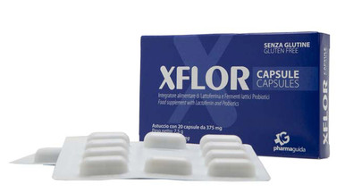 Pharmaguida - Xflor Integratore Fermenti Lattici Confezione 20 Capsule