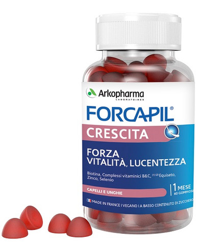 Arkopharma - Forcapil Crescita Forza Vitalità e Lucentezza Confezione 60 Caramelle Gommose