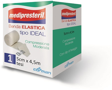 Medipresteril - Benda Elastica Ideal Compressione Moderata 5x450 Cm Confezione 1 Pezzo