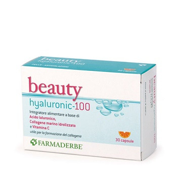 Farmaderbe - Beauty Hyaluronic-100 Gusto Arancia Confezione 30 Capsule