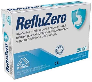 Refluzero - Dispositivo Medico per il Reflusso Gastro-Esofageo Confezione 20 Compresse