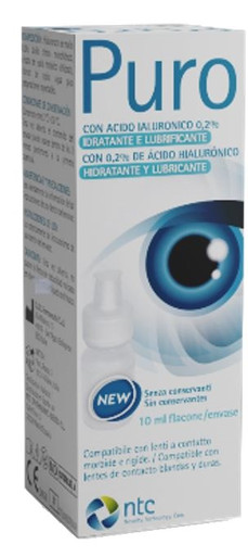 Puro - Gocce Oculari Idratanti e Lubrificanti Confezione 10 Ml