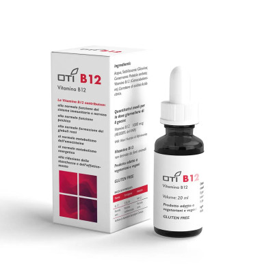 Oti - B12 Vitamina B12 Gocce Stanchezza e Affaticamento Confezione 20 Ml
