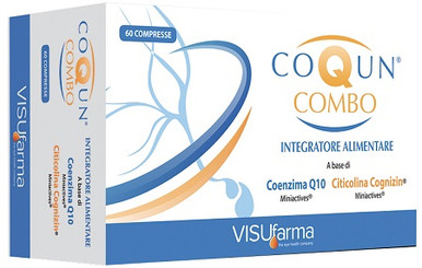 Visufarma - Coqun Combo con Coenzima Q10 Integratore Funzioni Cognitive Confezione 60 Compresse
