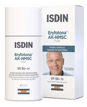 Isdin - Eryfotona AK-NMSC Fluido Solare SPF100+ Trattamento Cheratosi Attinica Confezione 50 Ml