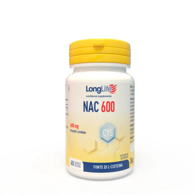 Longlife - Nac 600 Mg Integratore Antiossidante Confezione 60 Capsule