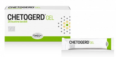 Omega Pharma - Chetogerd Gel Integratore per Digestione Confezione 20 Stick