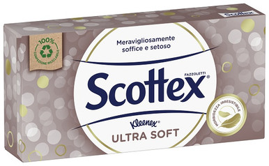 Scottex - Ultra Soft Box Fazzoletti Confezione 80 Pezzi