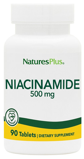 Nature's Plus - Niacinamide Integratore Vitamina B3 500 mg Confezione 90 Tavolette